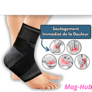 Chevillère de Compression Ajustable | Maintien Optimal pour Sport et Fitness