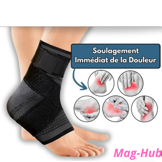 Chevillère de Compression Ajustable | Maintien Optimal pour Sport et Fitness